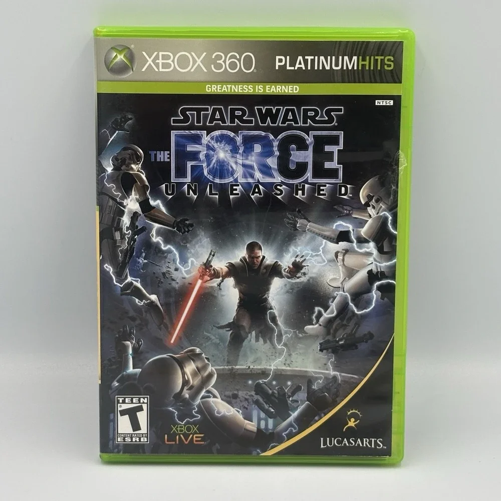 Star Wars The Force Unleashed Platinum Hits Complete Microsoft Xbox 360 CIB‎